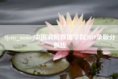 枝江中国消防救援学院2019录取分数线