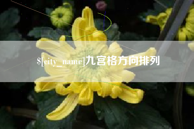 枝江九宫格方向排列
