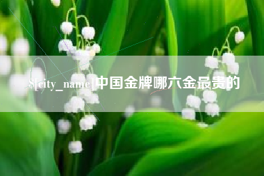 枝江中国金牌哪六金最贵的