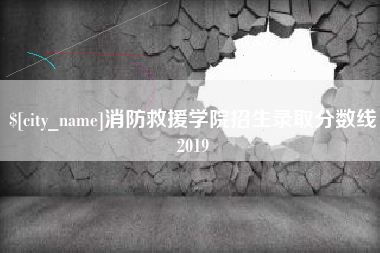 枝江消防救援学院招生录取分数线2019
