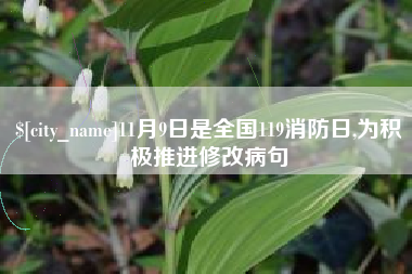 枝江11月9日是全国119消防日,为积极推进修改病句
