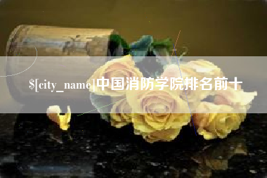 枝江中国消防学院排名前十