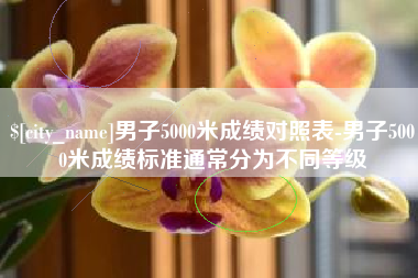 枝江男子5000米成绩对照表-男子5000米成绩标准通常分为不同等级
