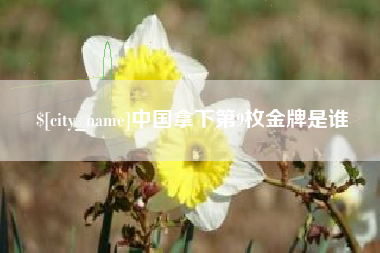 枝江中国拿下第9枚金牌是谁