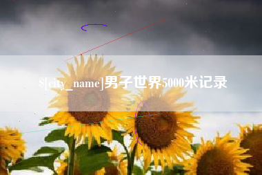 枝江男子世界5000米记录