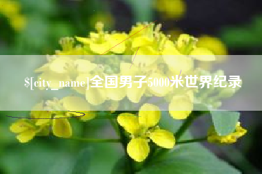 枝江全国男子5000米世界纪录