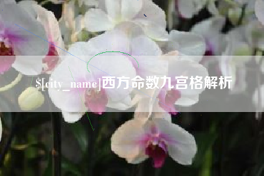 枝江西方命数九宫格解析