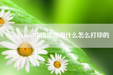 枝江中国地图用什么怎么打印的
