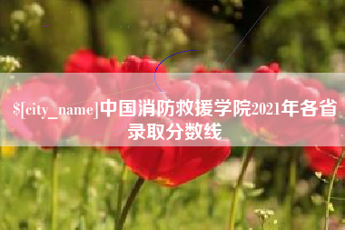 枝江中国消防救援学院2021年各省录取分数线