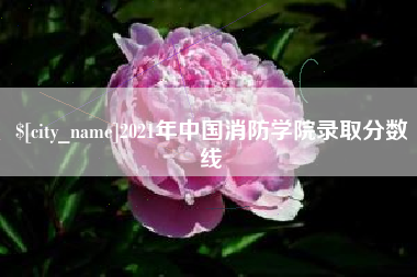 枝江2021年中国消防学院录取分数线