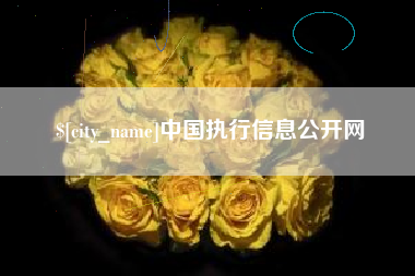 枝江中国执行信息公开网