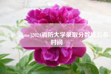 枝江2024消防大学录取分数线公布时间