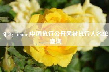 枝江中国执行公开网被执行人名单查询