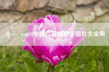 枝江中国九宫格数字图片大全集