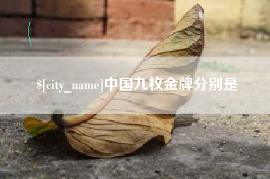 枝江中国九枚金牌分别是