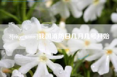 枝江我国消防日几月几号开始