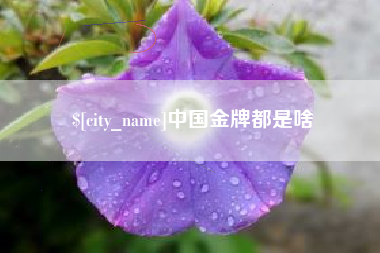 枝江中国金牌都是啥