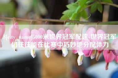 枝江5000米世界冠军配速-世界冠军们往往能在比赛中巧妙地分配体力