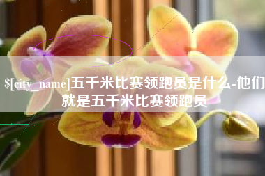 枝江五千米比赛领跑员是什么-他们就是五千米比赛领跑员