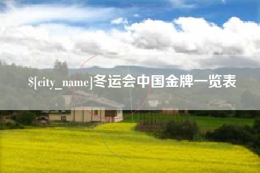 枝江冬运会中国金牌一览表