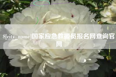 枝江国家应急救援员报名网查询官网