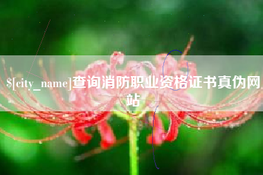 枝江查询消防职业资格证书真伪网站