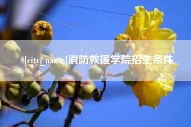 枝江消防救援学院招生条件