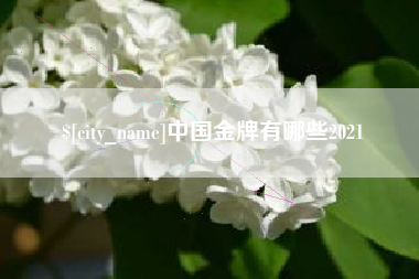 枝江中国金牌有哪些2021