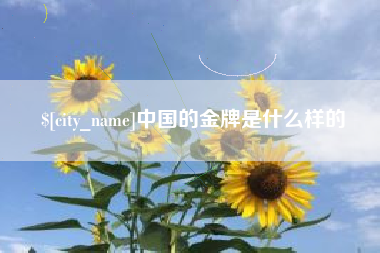 枝江中国的金牌是什么样的